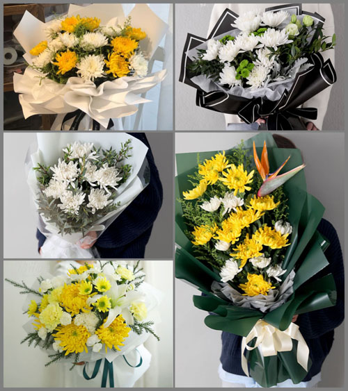 浙江省杭州富阳区白事花束代送